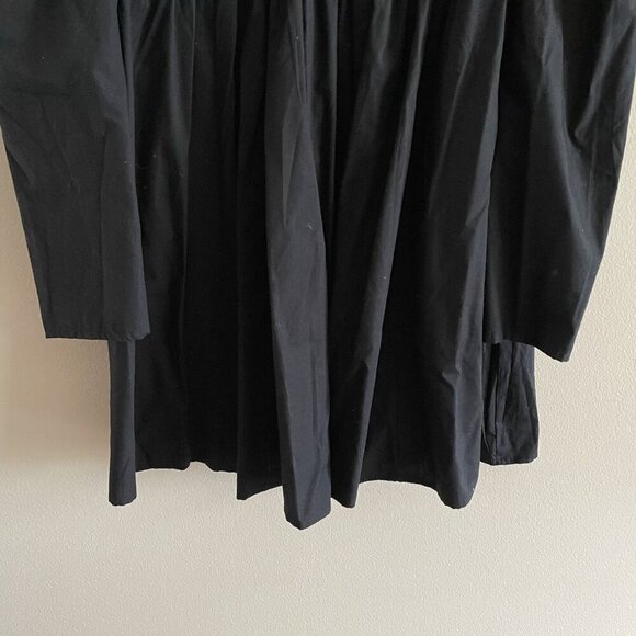 Abercrombie & Fitch Women S Black Long Sleeve Poplin Babydoll Mini Dress NWT - Picture 4 of 15